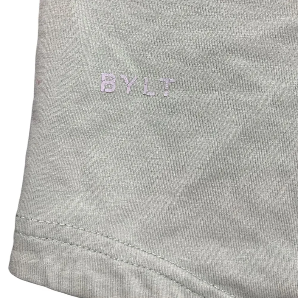BYLT Mens Hooded Henley Shirt Sage Green Long Sleeve Pullover Hoodie Casual